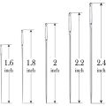 25 Large Eye Stitching Needles - 5 Sizes Big Eye Hand Sewing Needles in Clear Storage Tube for Stitching, and Crafting.