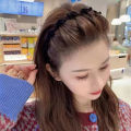 Fashion Sweet Braided Hair Clip Band Non-slip Headband Hairpin Ornaments Hair Clip Accessories Simple Teeth Design Hair Hoop for Women Girls.
