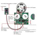 USB Downloadable Push Button Greeting Card Sound Module Rechargeable Battery Speaker for Personalized Greetings, DIY Gifts.