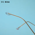 OQ BOGA 4 Colors Proof Radiation Anti Blue Light Metal Full Rim Computer Glasses Women Men Fashion Eye Protection Irregular Pearl Frame Eyewear. 