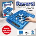 【Krystal】Reversi Strategy Board Game Set for Kids & Family – 2 Player Intelligent Battle Puzzle Game with 64 Flipping Chess Pieces & Board – Fun Educational Mind Toy. 