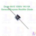 10Pcs- Diode 6A10 1000V 1KV 6A General Purpose Rectifier Axial Diode 6A10 Silicon Junction Diode R-6 Package. 
