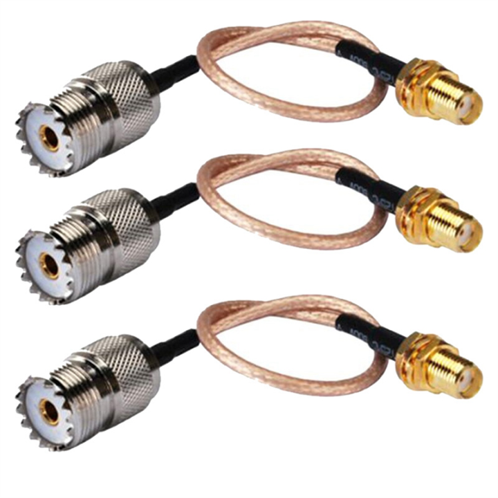 Handheld To SO-239 Cable SMA Female To UHF PL-259 Connector 20 INCHES