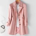 Spring Autumn Women Trench Coat New Slim Plus Size Medium Long Windbreaker Female Abrigos Brazil Business Outerwear.