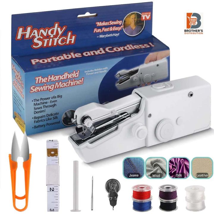 Mini Sewing Machines for Home Cordless Portable Handy Stitching Machine (Hand Machine for Stitching)