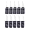 20 Pcs Radial Aluminum Electrolytic Capacitors 13mm x 21 mm 1000UF 35V & 2200UF 25V - black. 