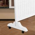 Screen Divider Stand Wooden Frame Wood Base for Dressing Room Office.