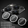 For iPhone 15 Pro Max /15 pro Diamond Camera Lens Protectors Camera Metal Ring Glass for iPhone 15 pro max/15 pro Protective Cap. 