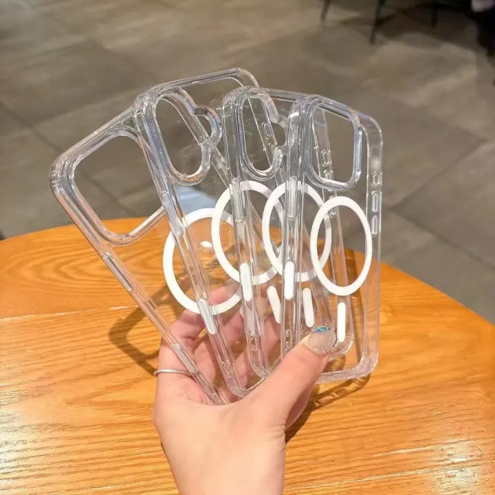 HODON%20Transparent%20Acrylic%20Magnetic%20Camera%20Button%20Protective%20Phone%20Cases%20For%20iPhone%2017%2016%20Pro%20Max%2016Plus%20Magsafe%20Case%20Clear%20Wireless%20Charging%20With%20Touch%20Buttons%20Cover%20-%20Image%209