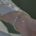 Pearl stylish Fortune Bracelet with Adjustable Bracelet. 