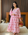LIFE FASHION MALL NEW COLLECTION SKIN PRINT SOFT BATTER SILK ONE  PIECE GWON FOR WOMEN. 
