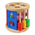 Educational Wooden Toy Intelligence Cage Shape & Color recognition.