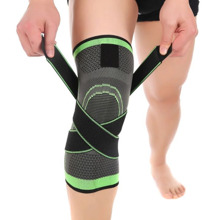 【Hey my home】Sports Fitness Knee Support Bandage Braces Elastic Nylon Compression Sleeve for