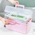 Household Large Capacity Multi-Layer Medicine Box Medicine Layered Storage Box Portable Sealed Dustproof Medicine Box Medicine Box.