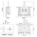 Guiatr 5 Way Selector Toggle Switches Pickup Lever for Electric Guitar. 