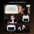 New A8Pro Bluetooth 5.4 Wireless Earphones LCD Color Screen ANC+ENC Active Noise Cancelling TWS 15 National Languages A. 