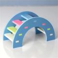 Pet Hamster Toys Wooden Rainbow Bridge Seesaw Swing Toys Small Animal Activity Climb Toy DIY Hamster Cage Accessories.