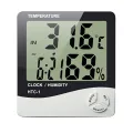 HTC-1 LCD Digital Room Temperature Meter Humidity Meter with Clock. 