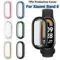 Soft Protective TPU Cover For Xiaomi Band 8, 9, 10 Case TPU Full Screen Protector Shell Bumper Plated Case.