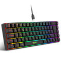 Wired K68 RGB Streamer Mini Gaming Keyboard Membrane Keyboard 2.4G Wireless RGB 3600DPI Mouse for Game/Office spanish Korea. 