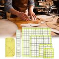 ARELENE 6 PCS Quilting Ruler Square Acrylic Quilting Ruler Fabric Cutting Ruler Transparent Marker Acrylic Ironing Ruler.