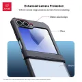 Xundd For Samsung Galaxy Z Flip 6 Case, For Z Flip 6 Transparent Phone Cover Shockproof Bumper Protective Shell Clear Case. 