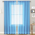 1Pc Solid Color Sheer Tulle Window Curtain Drape Living Room Balcony Patio Decor. 