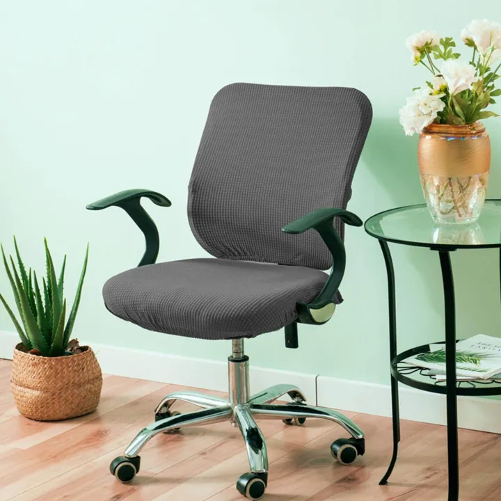 Elastic%20Office%20Chair%20Seat%20Covers%20Stretchable%20Chair%20Slipcover%20Dark%20Blue%20-%20Image%204