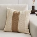 Bohemia Cushion Cover 45x45cm Beige Pillow Cover Handmade Square Boho PillowcaseLliving Room Bed Room Home Decoration. 