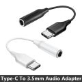 For Samsung USB Type C To 3.5mm Jack Audio Cable Headphone Aux Adapter For Galaxy S22 Ultra S21 S20 Note 20 10 Plus A53 5G. 
