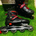 Inline Roller Skating Shoes - Size (39-42) - Black - Sports Alpha. 