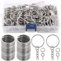 Metal Keychains with Split Ring Link Chain Key Rings Keyfob Key Pendants Holder Rings DIY Key Chains Keyring Wholesale. 