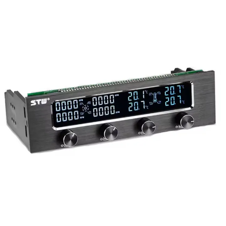 Multi-Function Cooling Front Panel with LCD Display PC CPU 4 Channel ...