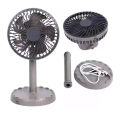 Jy Super JY-2218 Professional Rechargeable Portable Mini Table Fan Strong Wind Left to Right Oscillating Angle 45 Degrees - AC/DC. 