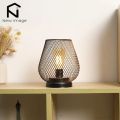 Nordic Metal Hollow Cage Candle Holder LED Lantern Battery Powered Cordless Lamp for Wedding Living Room Table Home Decor. 