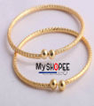 Goldplated Curi Bangles for Girls or Ladies 2 pis.