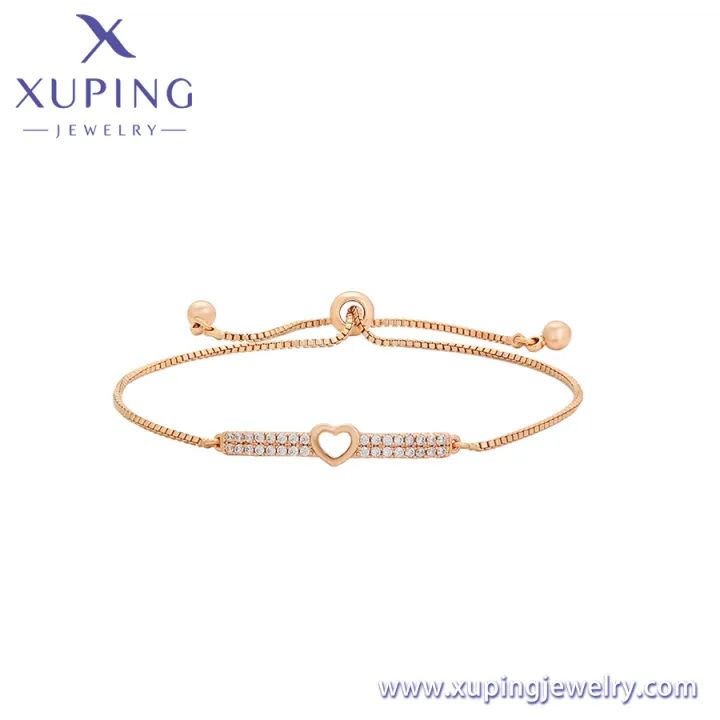 X000602507%20xuping%20jewelry%20Trendy%20new%20heart-shaped%20creative%20bracelet%2018K%20gold%20simple%20and%20lovely%20personality%20women%20bracelet%20-%20Image%202