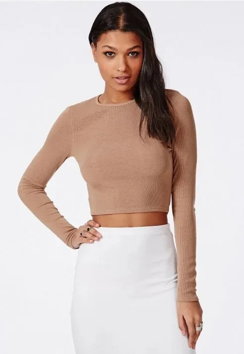 Ladies%20Long%20Sleeve%20Crop%20Top%20Rib%20fabric%20-%20Image%204