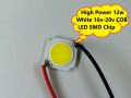 Ultra Bright 14w White 16v 18v 20v COB LED SMD Chip For Floodlight Spotlight Headlights Soldering Torch Light. 