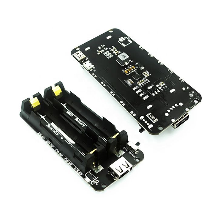 Taidacent 18650 Battery Holder Case V3 Development Board Battery Shield Power Bank Li Battery Protection Compatible Raspberry Pi