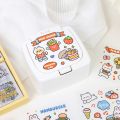 imoda 100 sheets/box PVC Waterproof Gift Box Stickers Cute Cartoon DIY Scrapbooking Phone Case Decoration Sticker Stationery.
