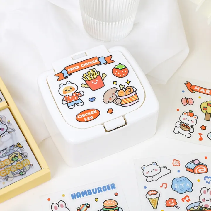 imoda%20100%20sheets/box%20PVC%20Waterproof%20Gift%20Box%20Stickers%20Cute%20Cartoon%20DIY%20Scrapbooking%20Phone%20Case%20Decoration%20Sticker%20Stationery%20-%20Image%204