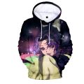 Black Hooded 3D Comic Kimetsu no Yaiba Hoodies Sweatshirts Men Women Hoodie 3D Demon Slayer Boys Girls Suitable Pullovers.