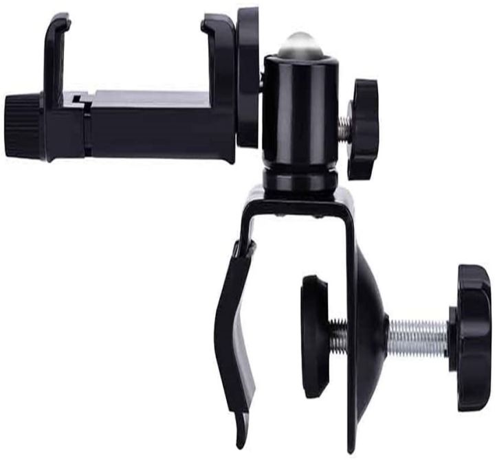 Cross-border direct supply mobile phone clip tripod fixed mobile phone clamp screws gimbal quick installation tripod live bracket clamp