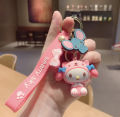Kawaii Sanrioed Hello Kitty Rubber Keychain.