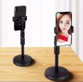 Desktop Mobile Phone Holder Stand 360Â° Rotate For Live Streaming Shoot Youtube Tik Tok Video Round Base  Smartphone - Mobile Stand - Mobile Stand. 