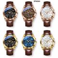 Leather Waterproof Quartz Fashion Watch for Men. 