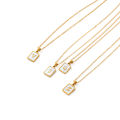 【Lejia】St.kunkka 316L Steel Necklace Pendant A-Z Gift For Women. 