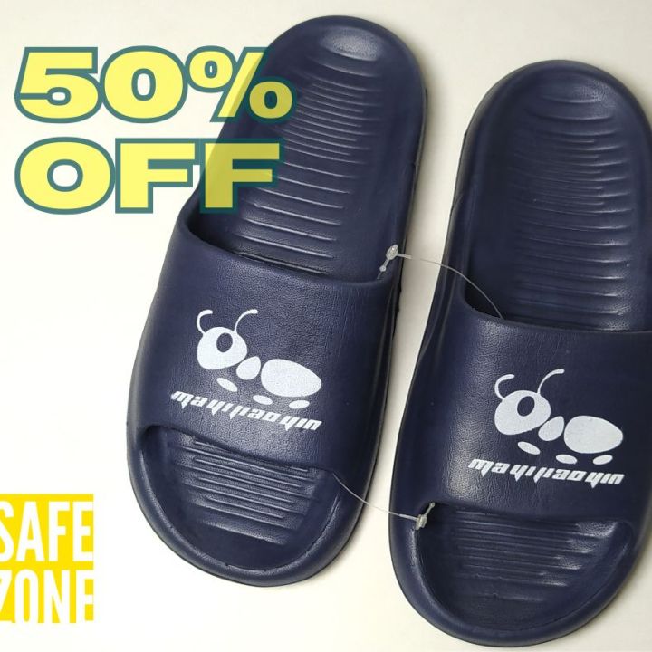 Casual Comfort House Slippers Unisex in Plain Colors - Comfortable Rubber Sole Slides