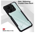 RIGGEAR Shockproof Redmi Note 14 5G | 360 Degree Protection | Protective Design | Transparent Back Cover Case for Redmi Note 14 5G (PC & TPU, Black Bumper). 